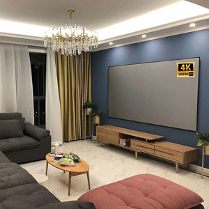 Y-100&quot; 16:9 <strong>Fixed</strong> <strong>Frame</strong> <strong>Screen</strong> 4k Hd Alr Projector <strong>Screen</strong> Wall Mounted Metal 1cm Narrow <strong>Frame</strong> Anti Light Projector <strong>Screen</strong> - Product Image 2