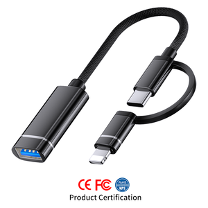 OTG-Kabel Typ C 8-poliger OTG-Adapter USB-OTG-Adapter Notebook-Computer-für Geräte-und bequeme Verbindung Kamera-Adapter kabel - Product Image 1