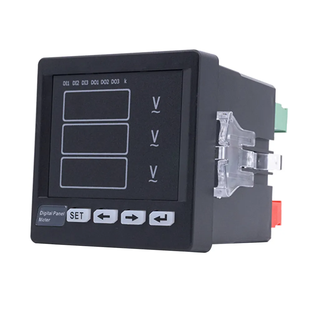 Medidor de voltaje LCD DC registrador de datos de voltaje medidor de energía registrador de datos Medidor de voltaje trifásico digital