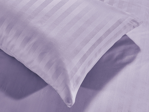 High-quality Well <strong>Brushed</strong> and Soft ,anti-pilling Microfiber Duvet Cover Set, Double Size White Color 2cm Stripe ,button Closure