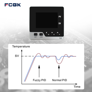 LCD Entrada universal Tc Rtd Entrada analógica Pid Controlador de temperatura de encendido/apagado con Ssr y salida de relé RS485 personalizable