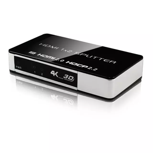 Divisor Hdmi 1x2 Hdmi 2,0 versión compatible con 4K 3D HDMI Splitter 1 en 2 puertos de salida para división de señal HDR CEC