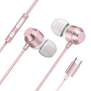 Type-C Magnetic Metal In-Ear Earphones with Mic Wire <strong>Control</strong> Bass Headset for PC <strong>Computer</strong> <strong>USB</strong> C Wired Music &amp; <strong>Game</strong> Earphones - Product Image 1