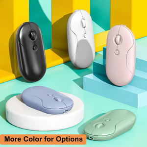 Mini 2.4G Mouse Usb senza fili senza fili senza rumore Mouse per Computer Macaron Dual Mode silenzioso - Product Image 2