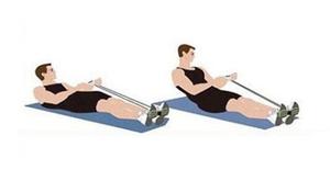 Elastic Chest Expander Sit Up Rope Pedal Exerciser - Product Image 3