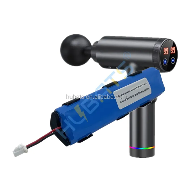 Massage gun battery 21.6v 2500mah 18650 6S1P 22.2v rechargeable lithium-ion battery for Percussion Muscle fascia gun