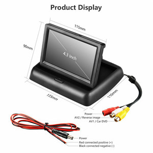 Monitor HD de 4,3 pulgadas para coche, pantalla Visual Universal, pantalla plegable Digital, cámara de visión trasera - Product Image 4