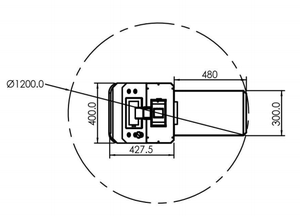 Sistema de robot ZENS Laser AGV Manejo de materiales eficiente Carretilla elevadora de mano automatizada Motor de acero AGV Planta de fabricación minorista - Product Image 3