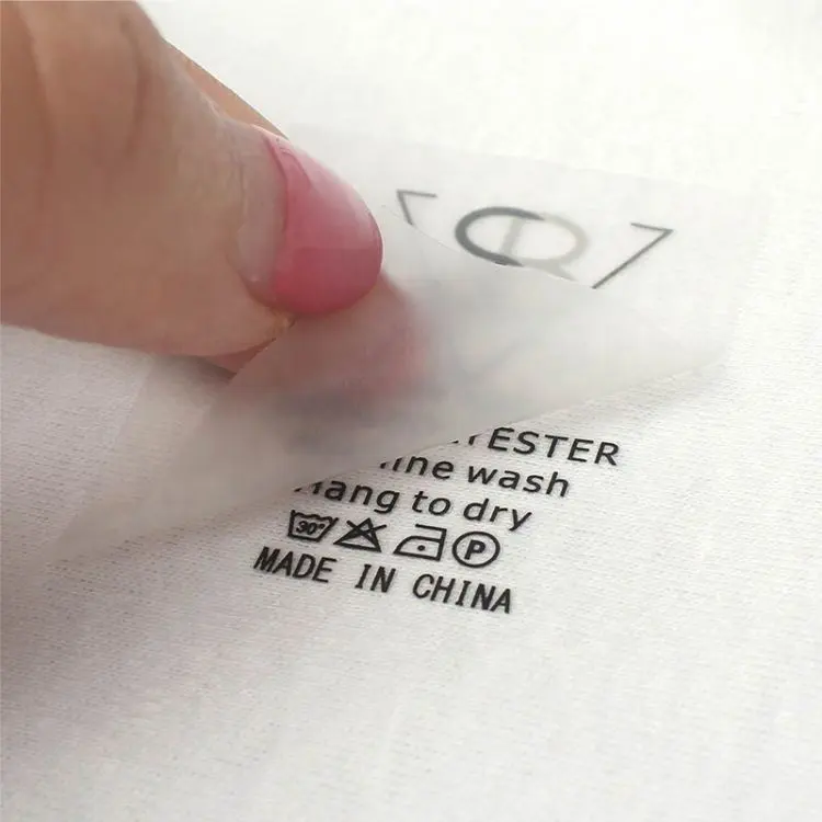 Collar de bebé lavable con logotipo personalizado, plancha elástica en las etiquetas de ropa, etiquetas de camisa, etiqueta de transferencia de calor