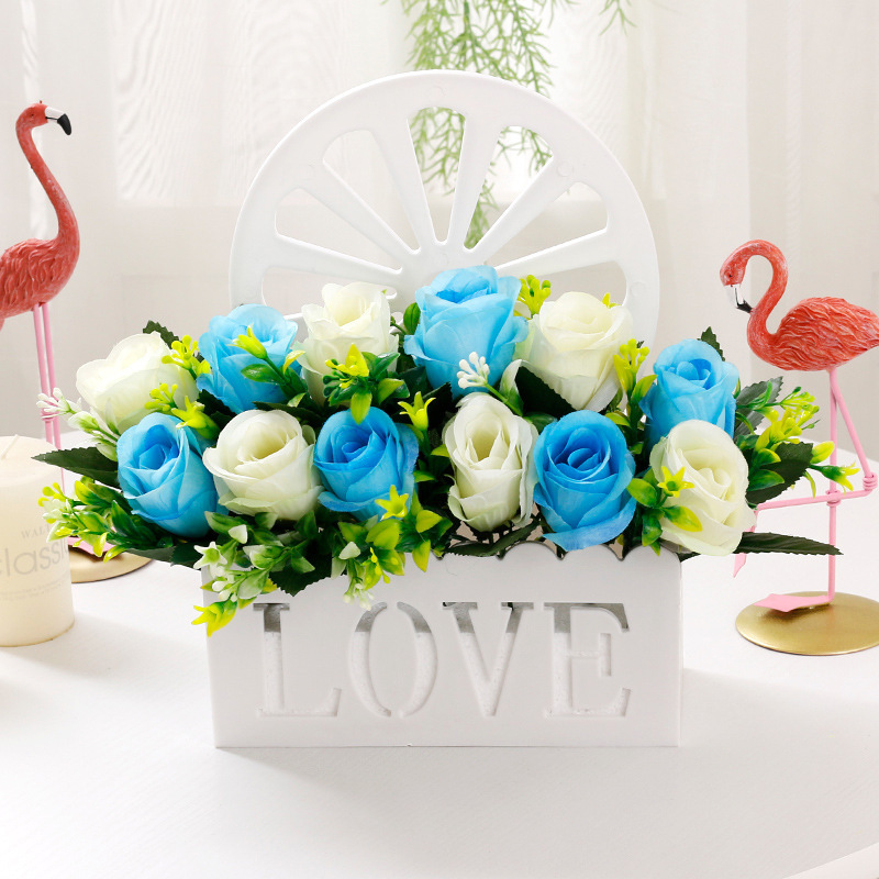 Amor Rosa Afortunada Azul