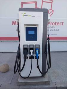 EFlex OCPP Integrated <strong>CCS</strong> CHAdeMO EV Charger with 120W DC 22kW AC Type-2 <strong>Output</strong> and Balancer Reel for Cable Management - Product Image 5