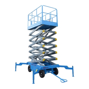 Plataforma elevadora de tijera eléctrica a precio de fábrica 4-10m Almacén plegable hidráulico 0,5-1T Capacidad de carga Tiendas de materiales de construcción - Product Image 1