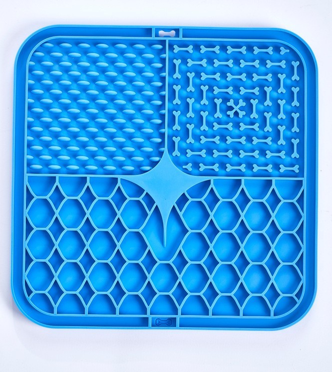 Trois grilles bleu foncé-15,5 cm petite taille