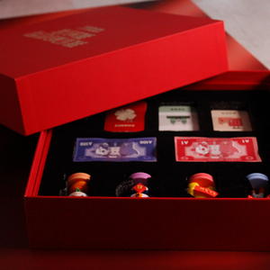 Customized Logo Design Rigid Paper <strong>Box</strong> <strong>Red</strong> Soft-touch Lid and Base Gift <strong>Box</strong> for Games