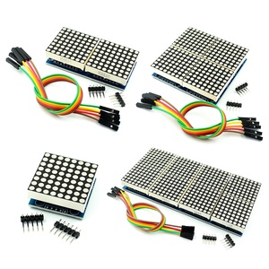 MAX7219 Punktmatrix-Modul LED-Anzeige steuerung 4-in-1-Digital-Mikrocontroller-Modul mit 5P-Leitung