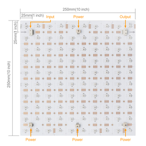 Addressable <strong>RGB</strong> <strong>LED</strong> <strong>matrix</strong> Sheet Light Screen 100leds 250*250mm RGBIC Digital <strong>LED</strong> Panel Sheet for Lighting Box Advertising - Product Image 5