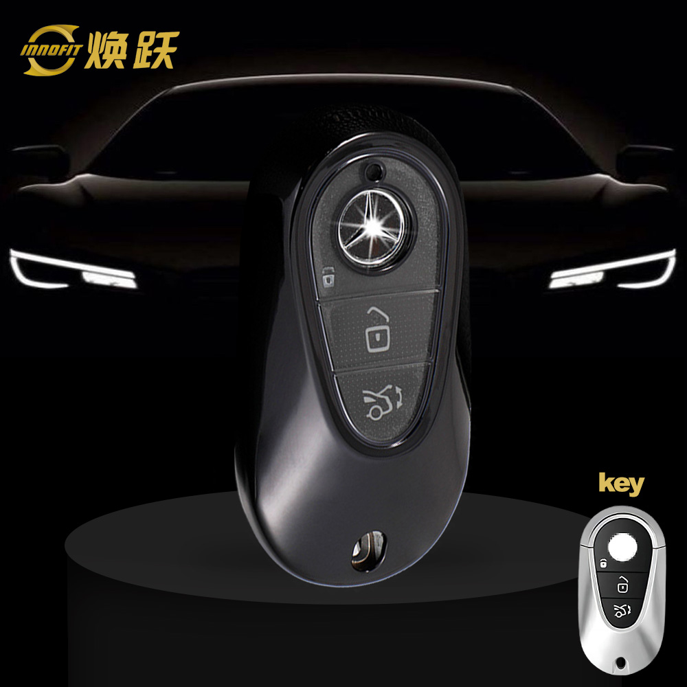 MEA1T1-White Transparent Button-Black Plating