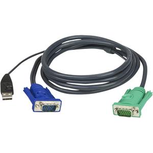 Adaptador KVM ATEN [1x VGA Enchufe VGA, USB 2,0 Enchufe A] 1,20 M Negro (940910275850) - Product Image 1