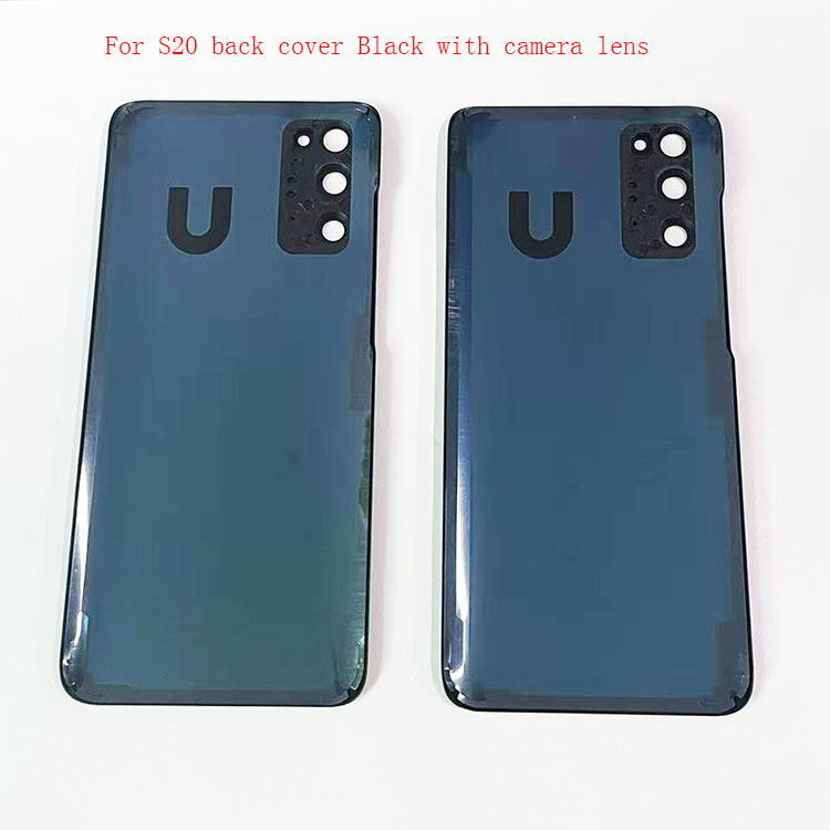 Coque arrière S20 avec objectif caméra Noir
