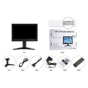 Monitor LCD Caja de metal de 7 pulgadas Monitoreo Industrial Cctv Mini monitor de computadora con entrada Bnc Vga Hd-mi