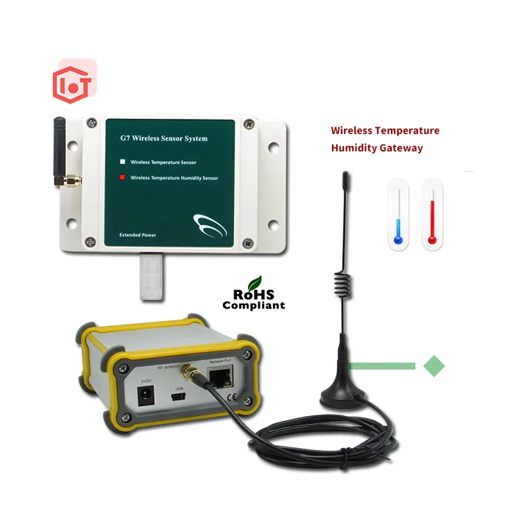 Capteur de température et d'humidité IoT sans fil Solutions IOT Système d'alarme intelligent LoRaWAN Lora