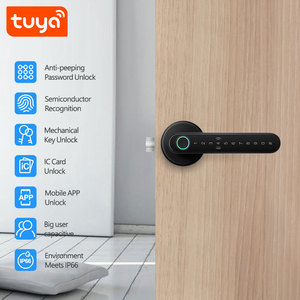 High Quality Fingerprint, IC, <strong>Key</strong>, Password, App Unlock Tuya Wifi Smart <strong>Blue</strong>-tooth Door <strong>Lock</strong> With IC Card Function PST-C6-11 - Product Image 2
