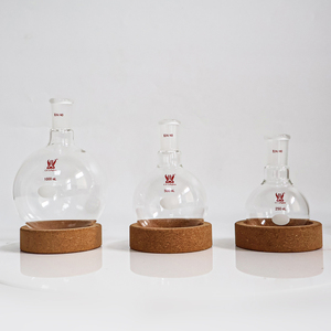 Phòng Thí Nghiệm Thủy Tinh 5-5000Ml Trong Suốt Thủy Tinh Borosilicate Tròn Dưới Flask Hóa Học Kháng Ngắn Cổ Bình - Product Image 2