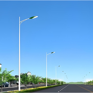 एकल हाथ सौर प्रकाश पैनल 6 मीटर स्ट्रीट लाइट के साथ गर्म डुबकी गैल्वेनाइज्ड पोल मूल्य मैलासिया/प्रकाश पोल - Product Image 3