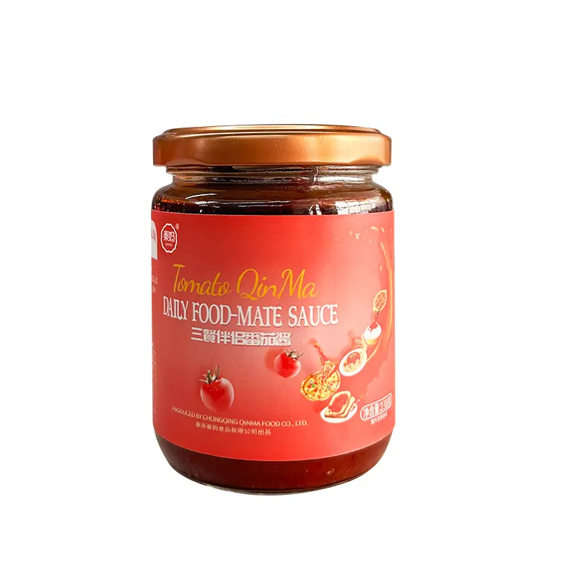 Qinma Food-Mate serie uso quotidiano delizioso salsa al peperoncino pasta 120g fabbrica all'ingrosso per Pizza riso pane zuppa di cottura