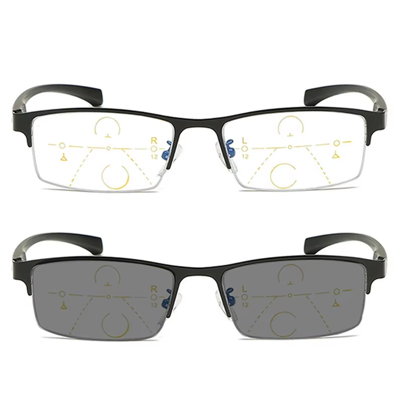 Gafas de lectura fotocromáticas anti luz azul para hombres y mujeres
