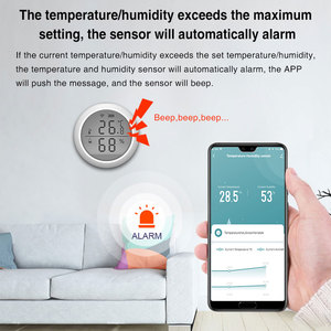 Manufacturer WiFi <strong>Temperature</strong> and <strong>Humidity</strong> <strong>Sensor</strong> Controller Meter LCD Display <strong>Temperature</strong> <strong>Humidity</strong> Meter Work with Alexa - Product Image 5