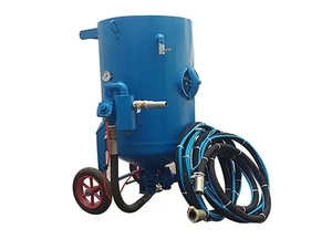 İnşaat için taşınabilir yüksek verimli Metal kumlama makinesi manuel temizleme işlemi aşındırıcı özellikler Motor motoru - Product Image 2