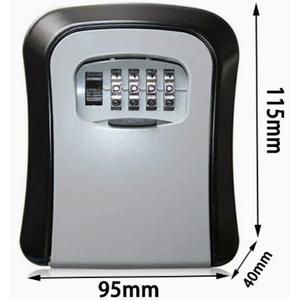 Affordable Plastic Key Lock Box 4 Password Combination Key Wall <strong>Mount</strong> Key Safe <strong>Hide</strong> Outside with Resettable Code - Product Image 3
