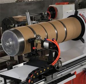Macchina automatica per taglio di nucleo di tubo di carta CNC a coltello singolo cuscinetto albero motore di taglio per il tessuto di facile scarico di carico - Product Image 3