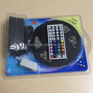 Комплект светодиодных лент RGB 5050SMD с пультом ДУ IR 44 клавиши RGB и адаптером питания - Product Image 1