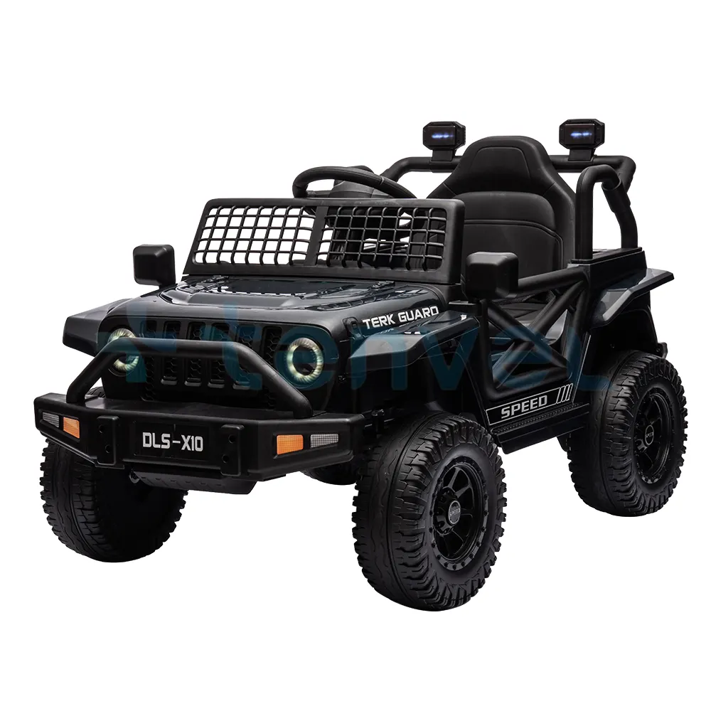 Unisex 12V dual-động cơ điện Ride-on Jeep pin-powered đồ chơi cho trẻ em tuổi từ 5-7 năm làm bằng nhựa bền