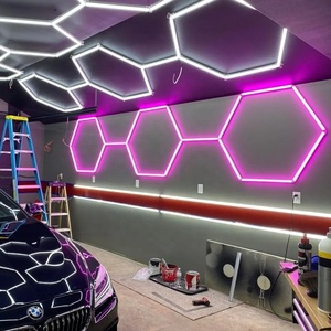 La luce esagonale HanYin Rgb può seguire il ritmo della musica al ritmo per la luce esagonale principale dello stadio della palestra - Product Image 3