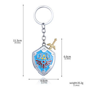 Oyun periferik silah kılıç Zelda Hylian kalkan anahtarlık efsanesini girme - Product Image 6