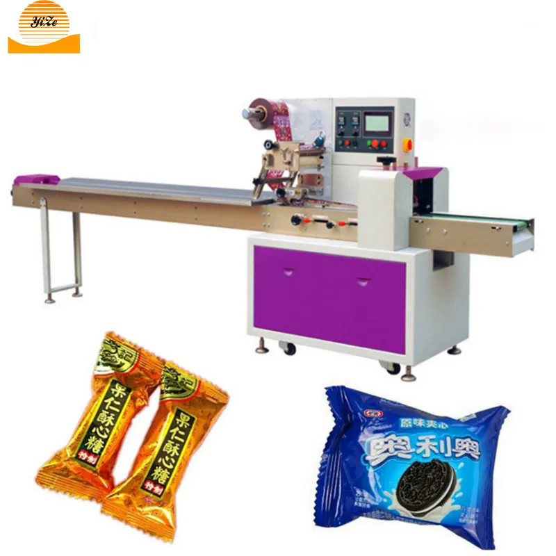 Machine rotative automatique d'emballage de flux de pain, machine d'emballage d'oreillers, de savon de toilette, de chocolat, machine d'emballage d'oreillers