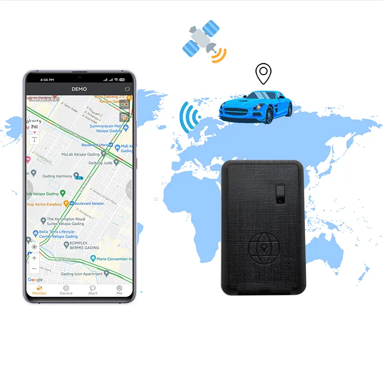 Magnetic Long Standby Battery GPS Tracker Wireless & Portable Black Color Network 2G Windshield Accurate Gps Pro Tracker