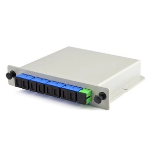 1x8 Way SC UPC Plug-in Type Cassette Tape Type <strong>Splitter</strong> <strong>1</strong>:<strong>8</strong> Optic PLC <strong>Splitter</strong> Single Mode Fiber Optic spliter - Product Image 5