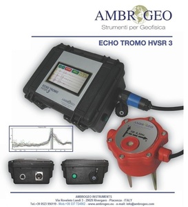איטלי סייסמי תמיכה 4.5 hz 3d geophysical חקר כלי בדיקה הד tromo hvsr 3