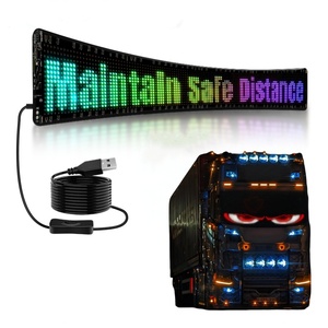Devil Eyes Lichts child für Autos, großes programmier bares LED-Autos child mit APP-Steuerung, High Bright Flex Scrolling LED Smart Screen - Product Image 1