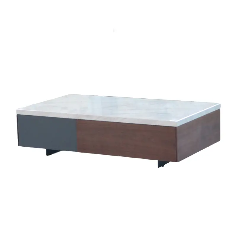 Design simples Modern TV Gabinete Tea Table Combinação Set Madeira Sala De Armazenamento mesa final Armários