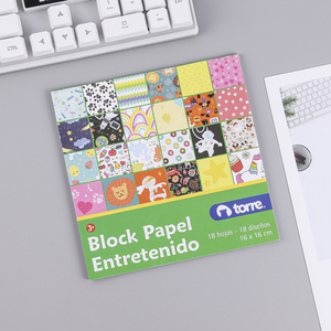 2024 Paper Lustre Origami <strong>Block</strong> Paper Entretenido Exercise <strong>Notebook</strong> - Product Image 2