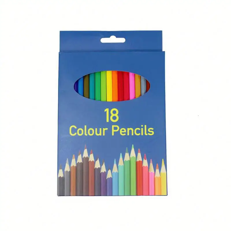 מכירה לוהטת משרד אספקת 3.5 עץ רב צבע עיפרון סטי 18 צבע גרפיט עיפרון סט
