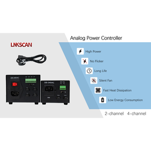 Machine Vision LED <strong>Light</strong> 2/4 Channels DC 24V Stepless Dimming 15W/25W/60W/120W Power Supply <strong>Analog</strong> <strong>Controller</strong> Manual Switch Type - Product Image 2