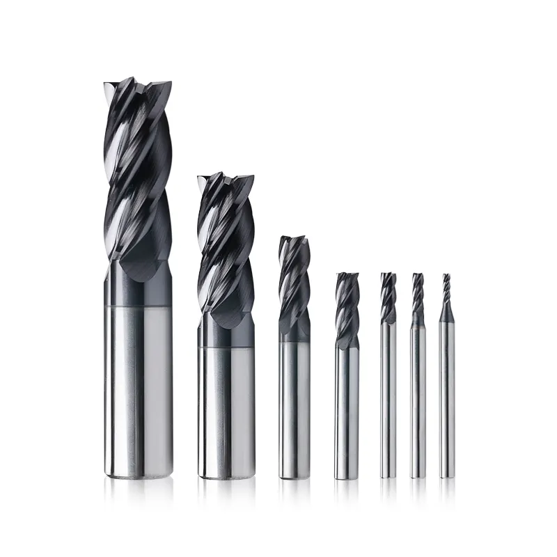 Frese integrali in metallo duro di alta qualità per fresatrici CNC in acciaio inossidabile tungsteno 4 mulini a flauto speciali per SUS316 303 304