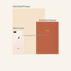 Design personalizzato A5 lino cartonato 100GSM carta riciclata con rilegatura per cucire aggiungere la propria copertina per Notebook - Product Image 3