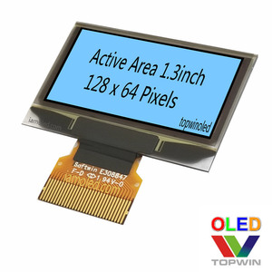 Modulo display LCD grafico monocromatico blu/bianco Winstar 128x64 12864 modulo Lcd a matrice di punti con schermo OLED di piccole dimensioni - Product Image 6